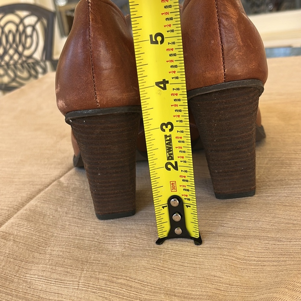 Free People Jeffrey Campbell New-never worn Brown leather Womens 10 bootie shoes - Picture 6 of 9